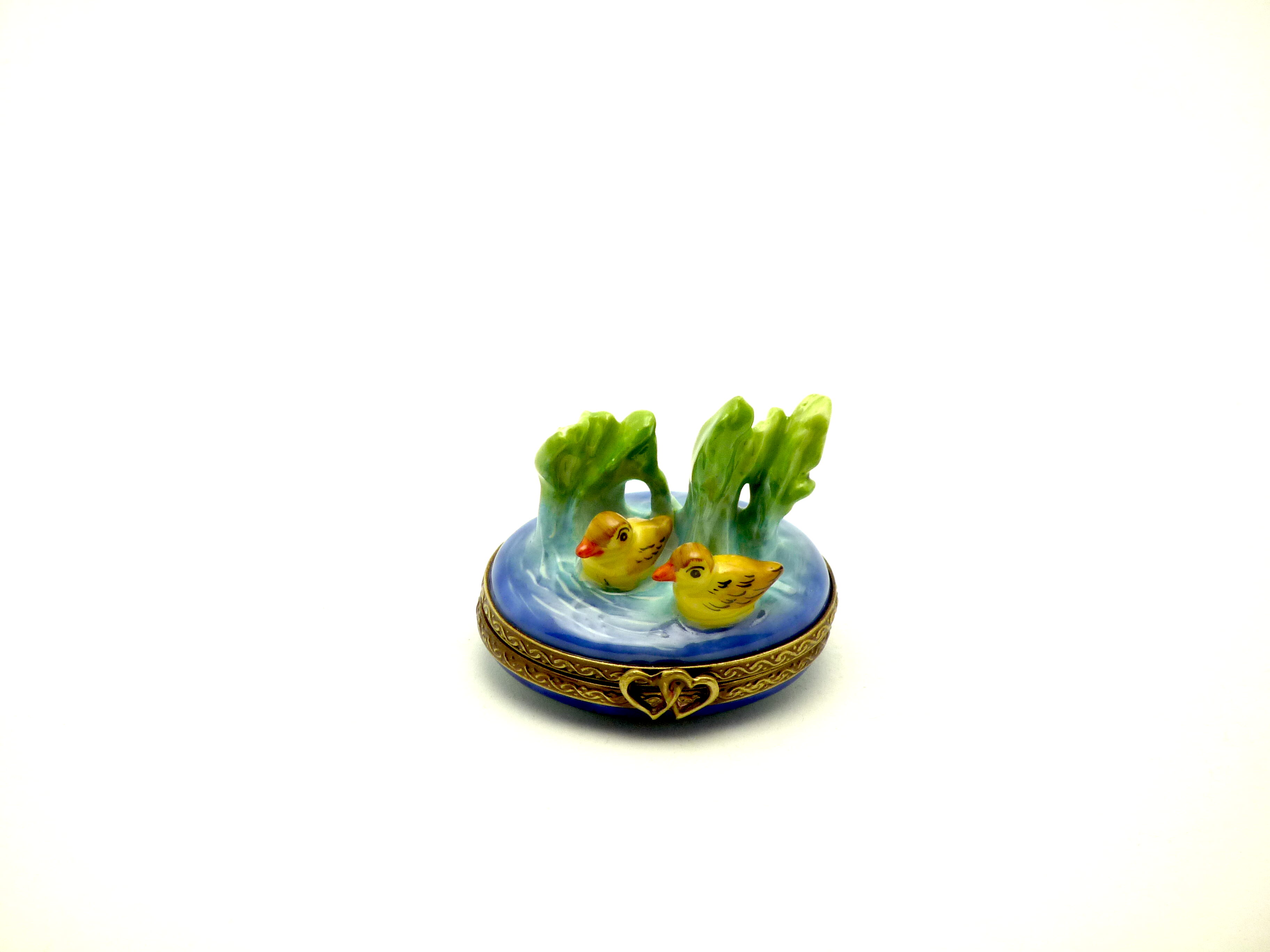 2 small duck by the pond