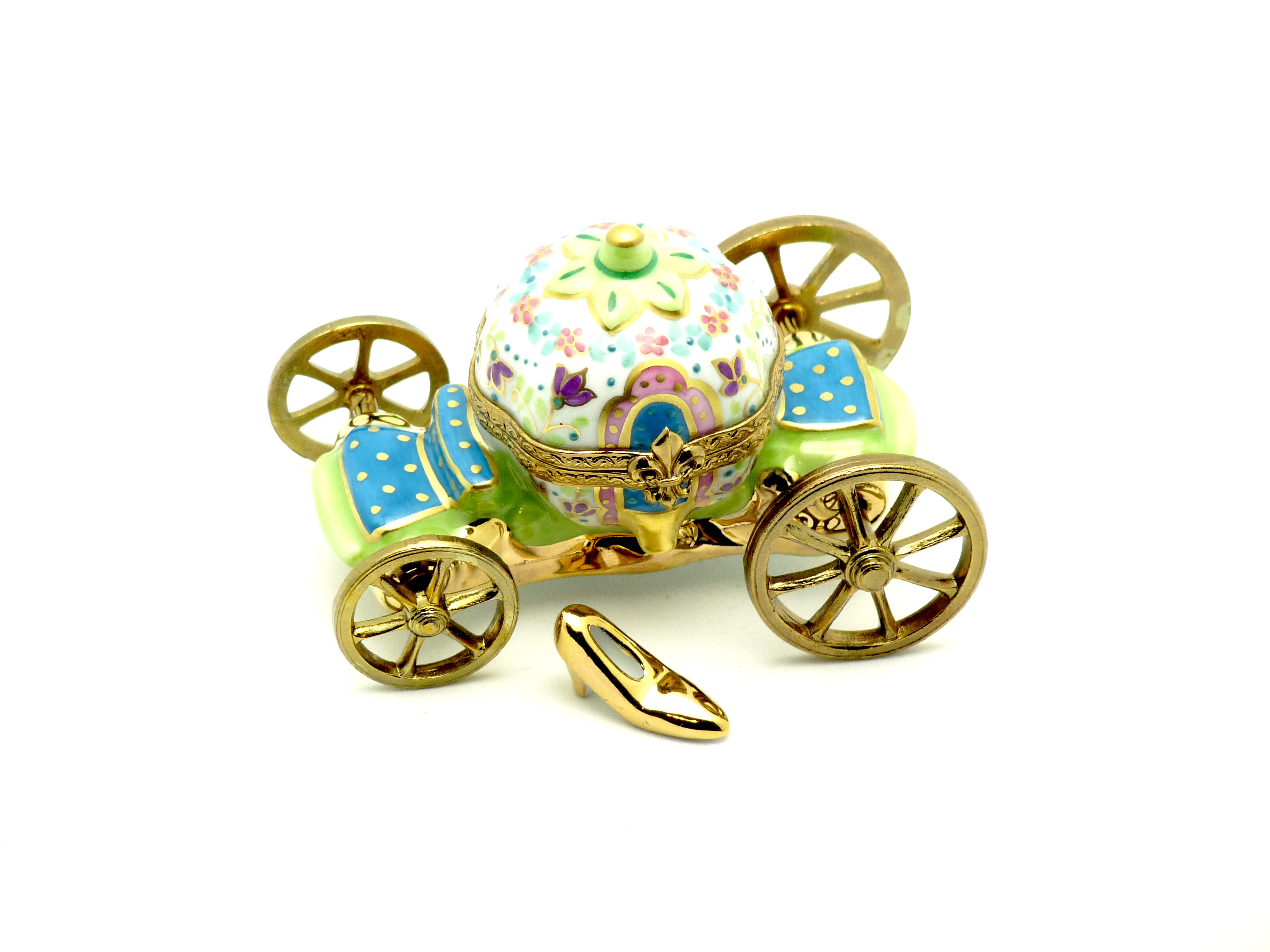 Cinderella carriage - pink & green