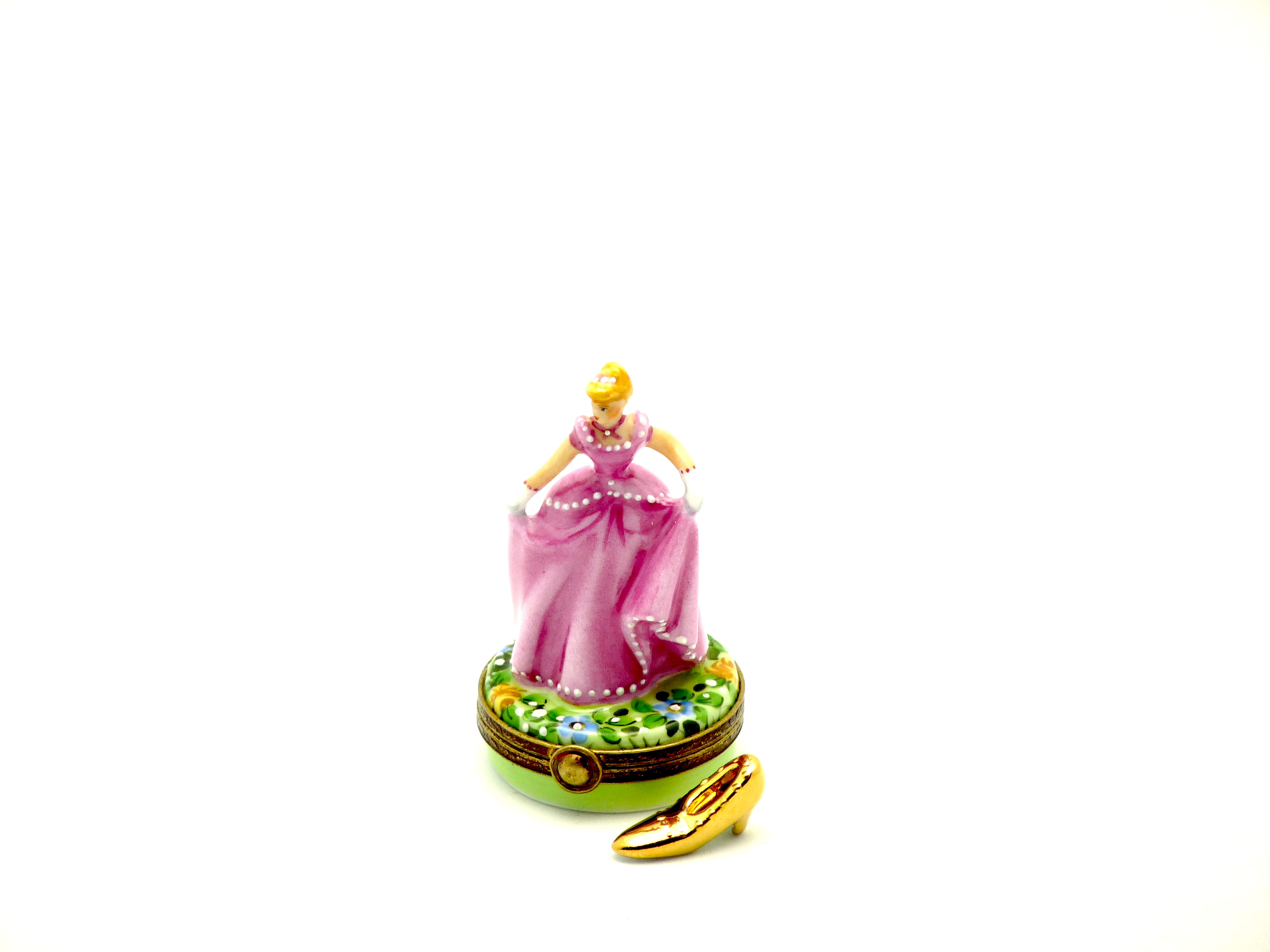Cinderella with gold slipper
