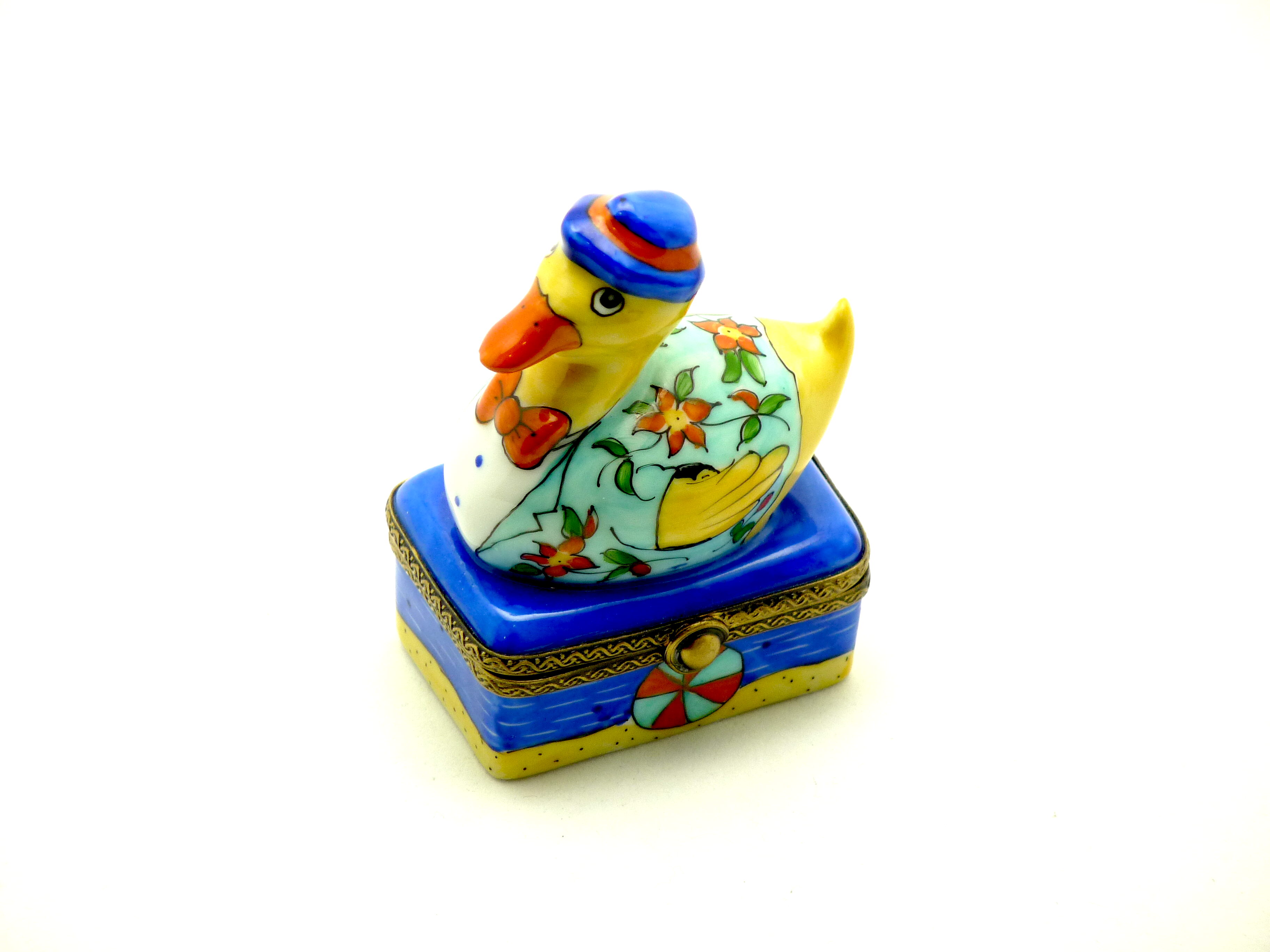 Duck with blue hat