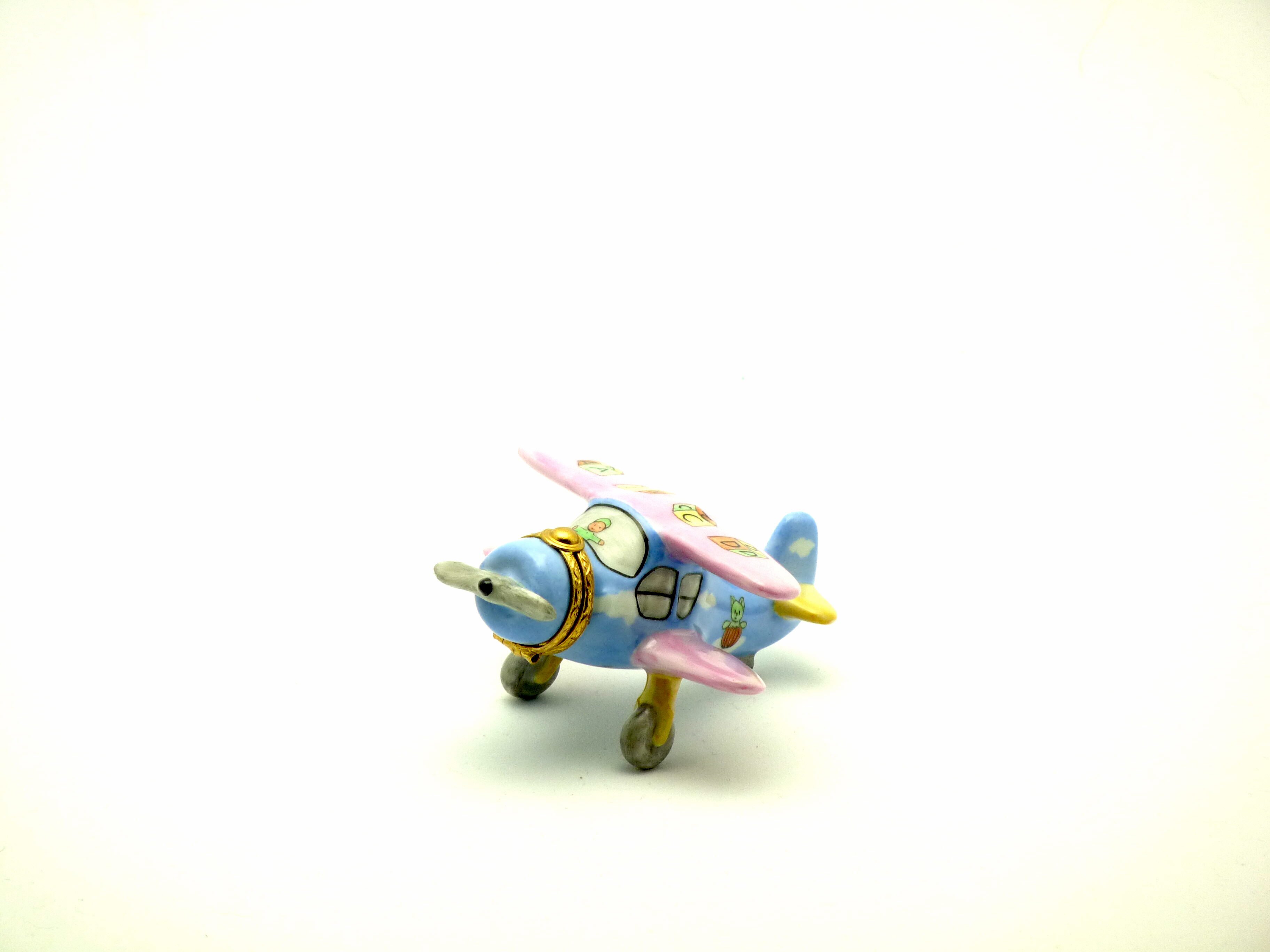 Plane -decor baby pink & blue