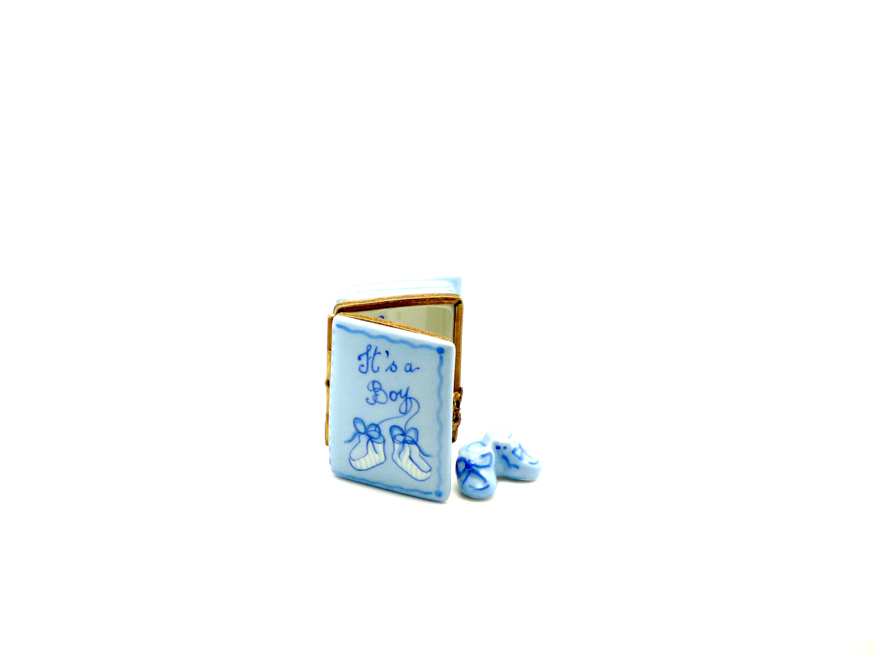 Baby book blue with booties..It's a boy