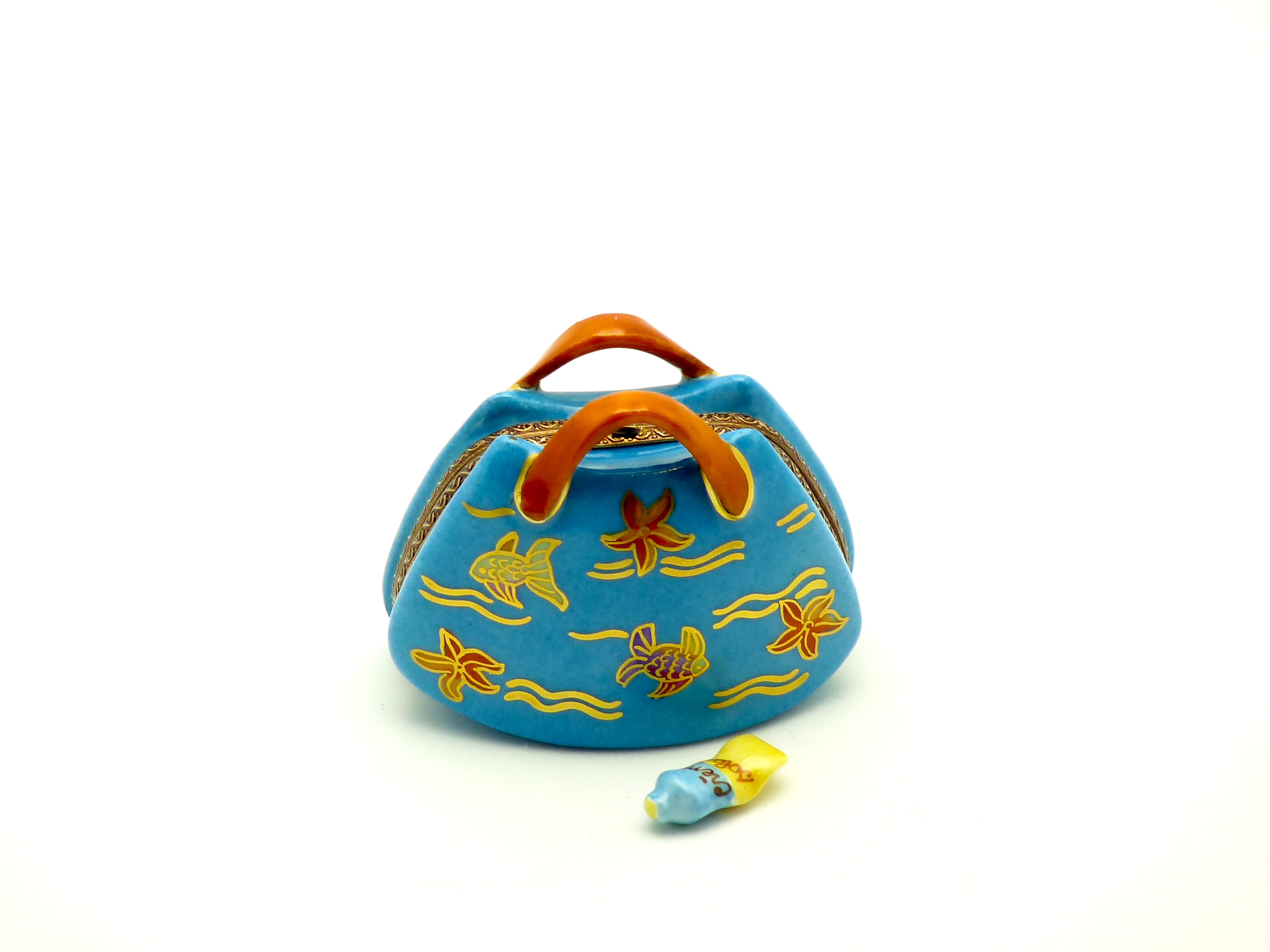 Beach Bag With Suntan Lotion