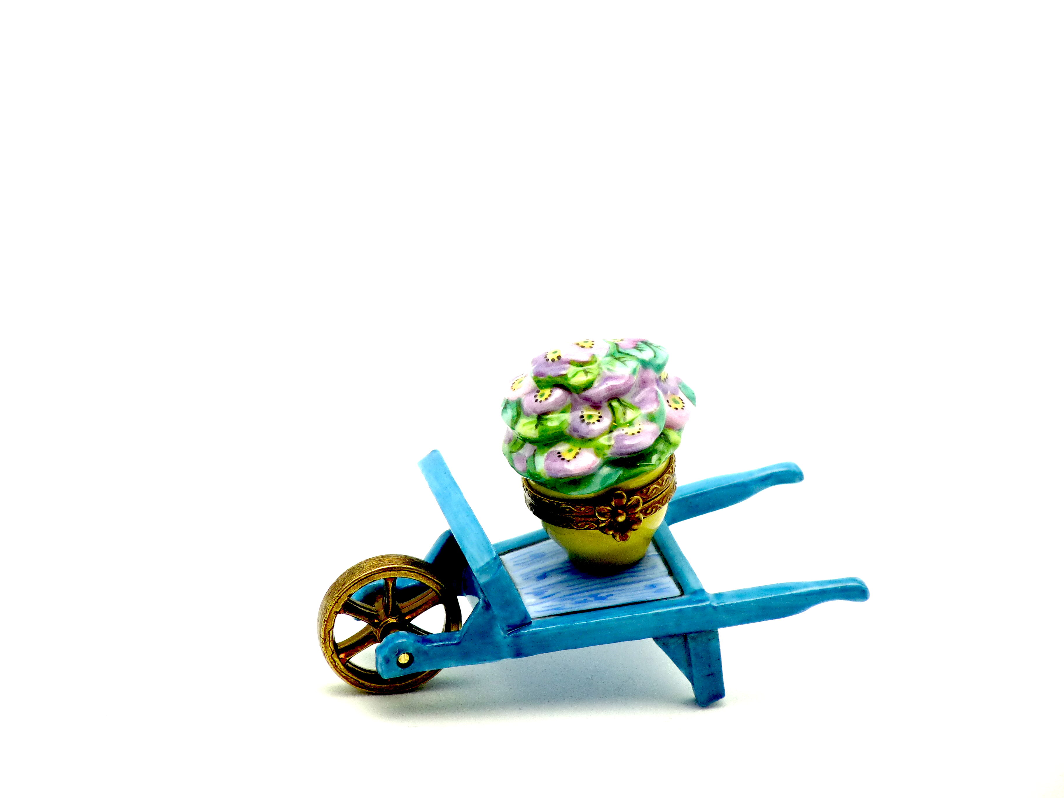 Wheelbarrow  blue provence