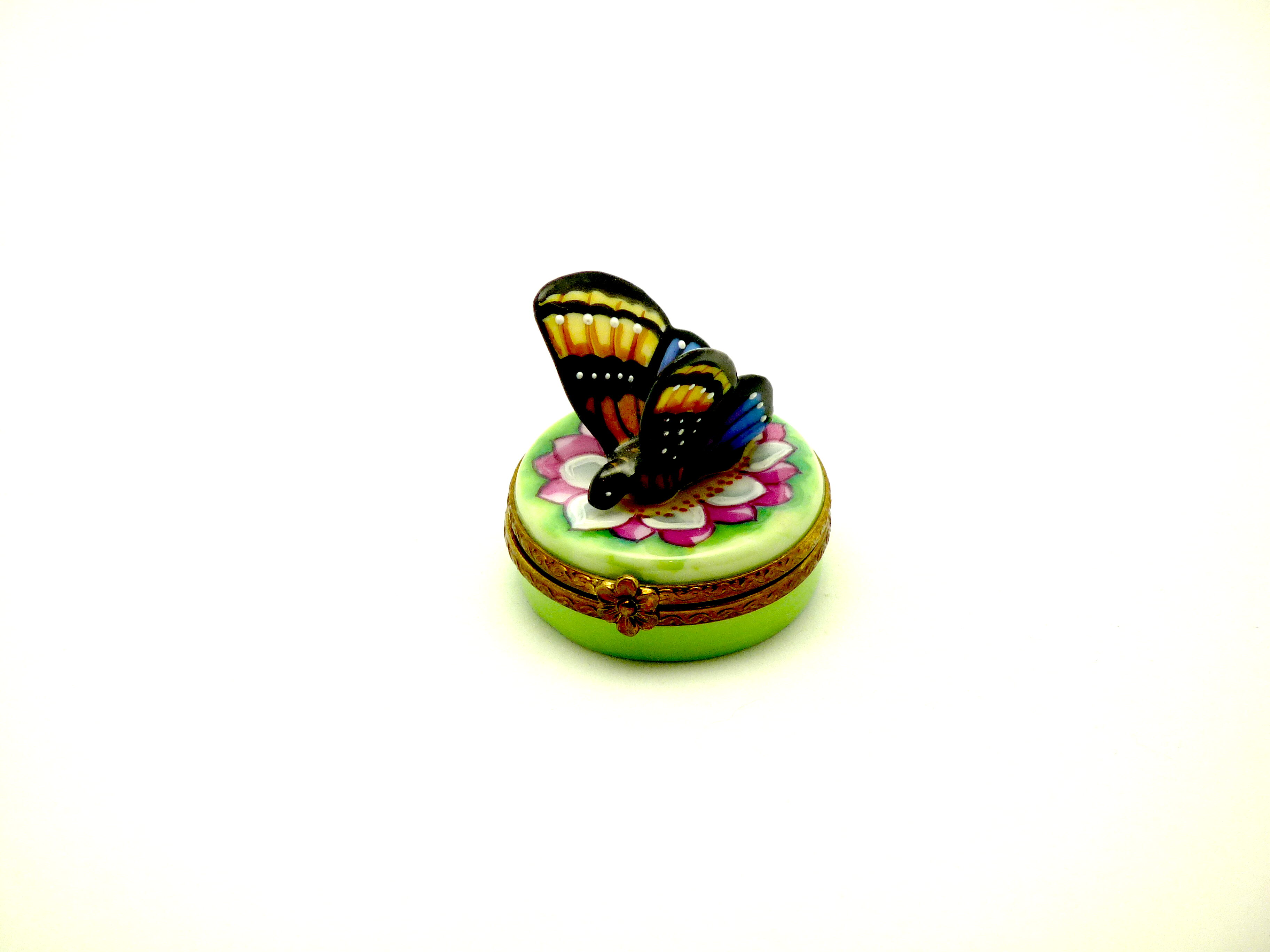 Butterfly on round base