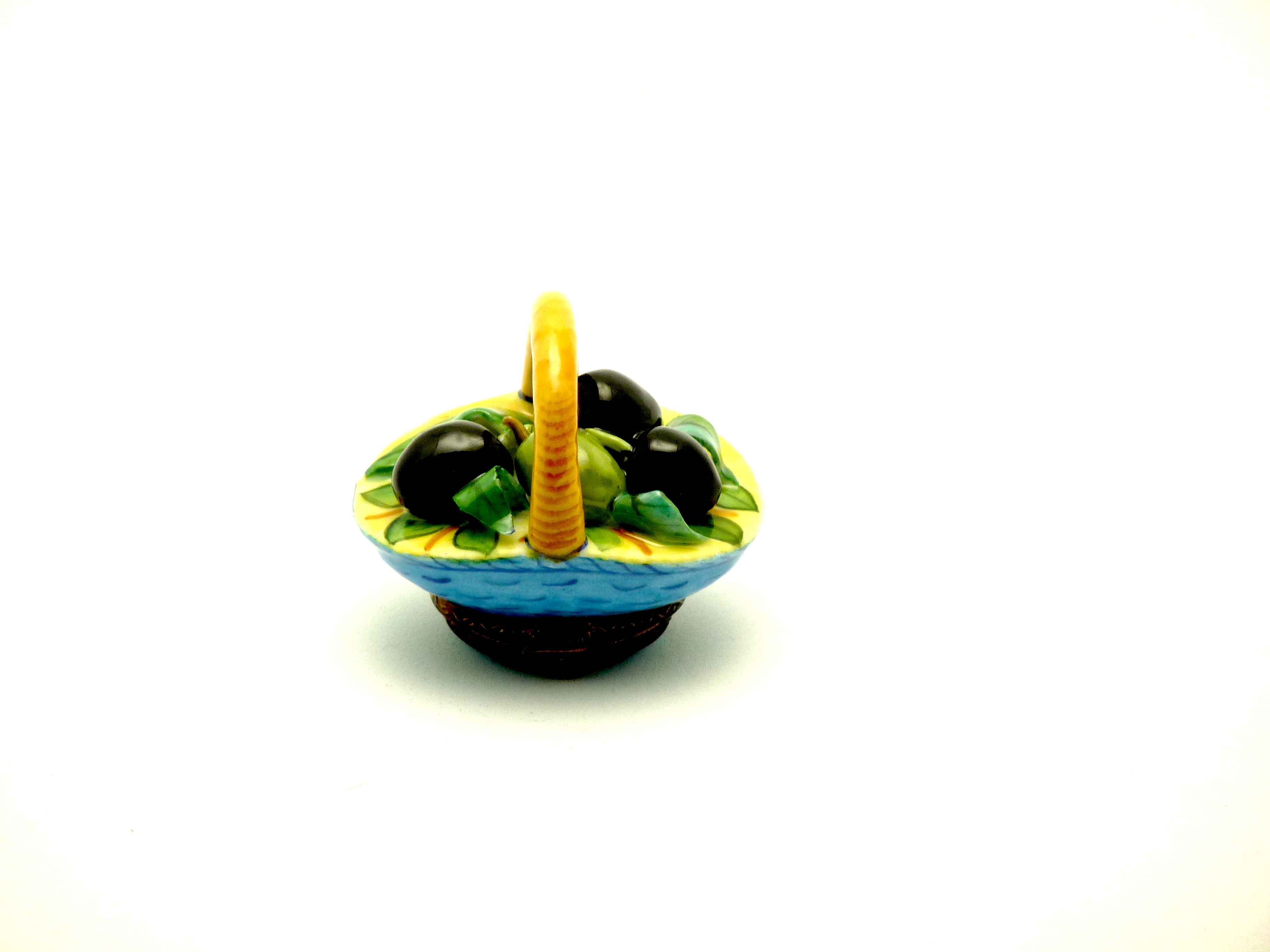 Basket with olives