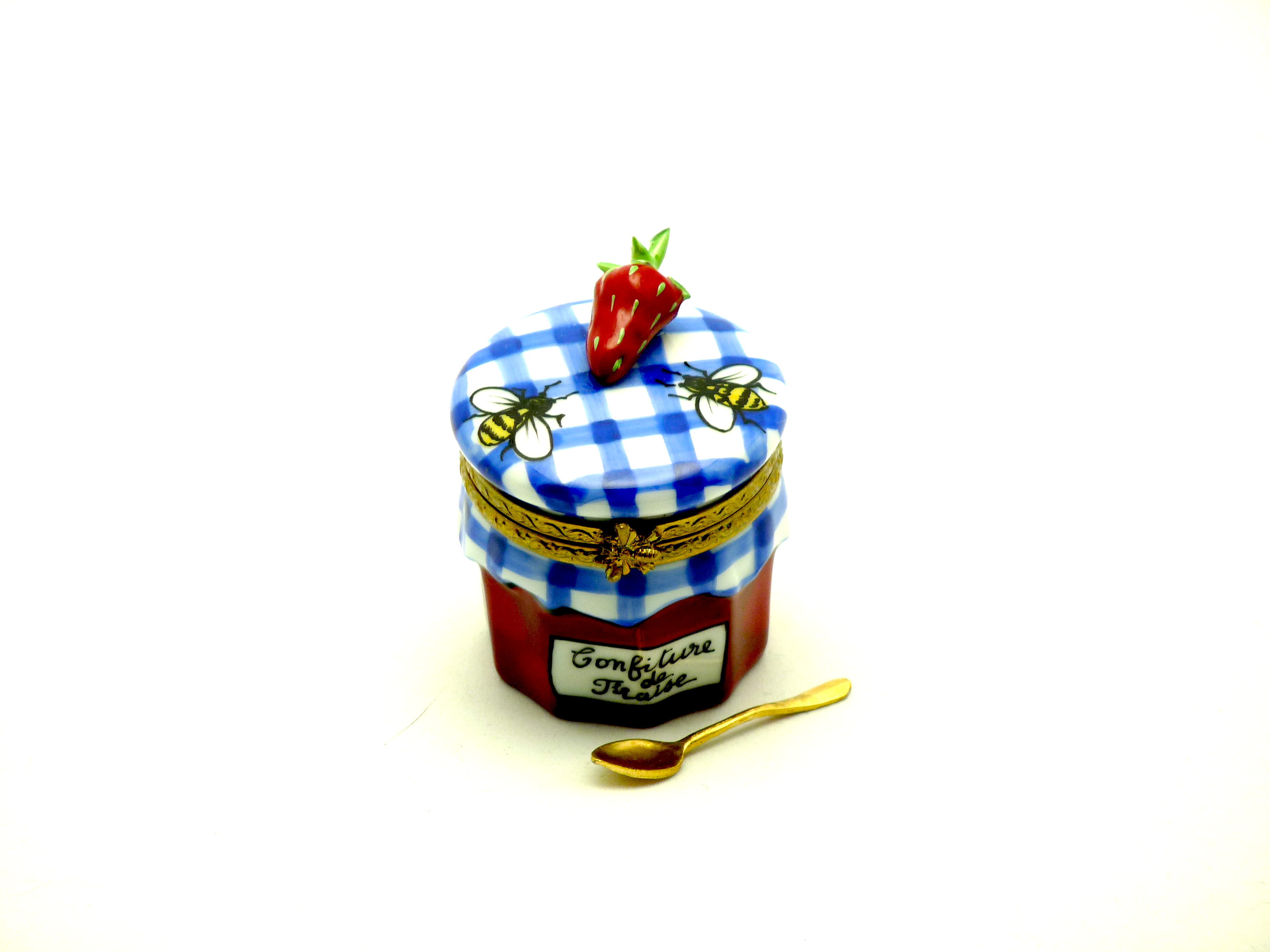 Strawberry jam jar