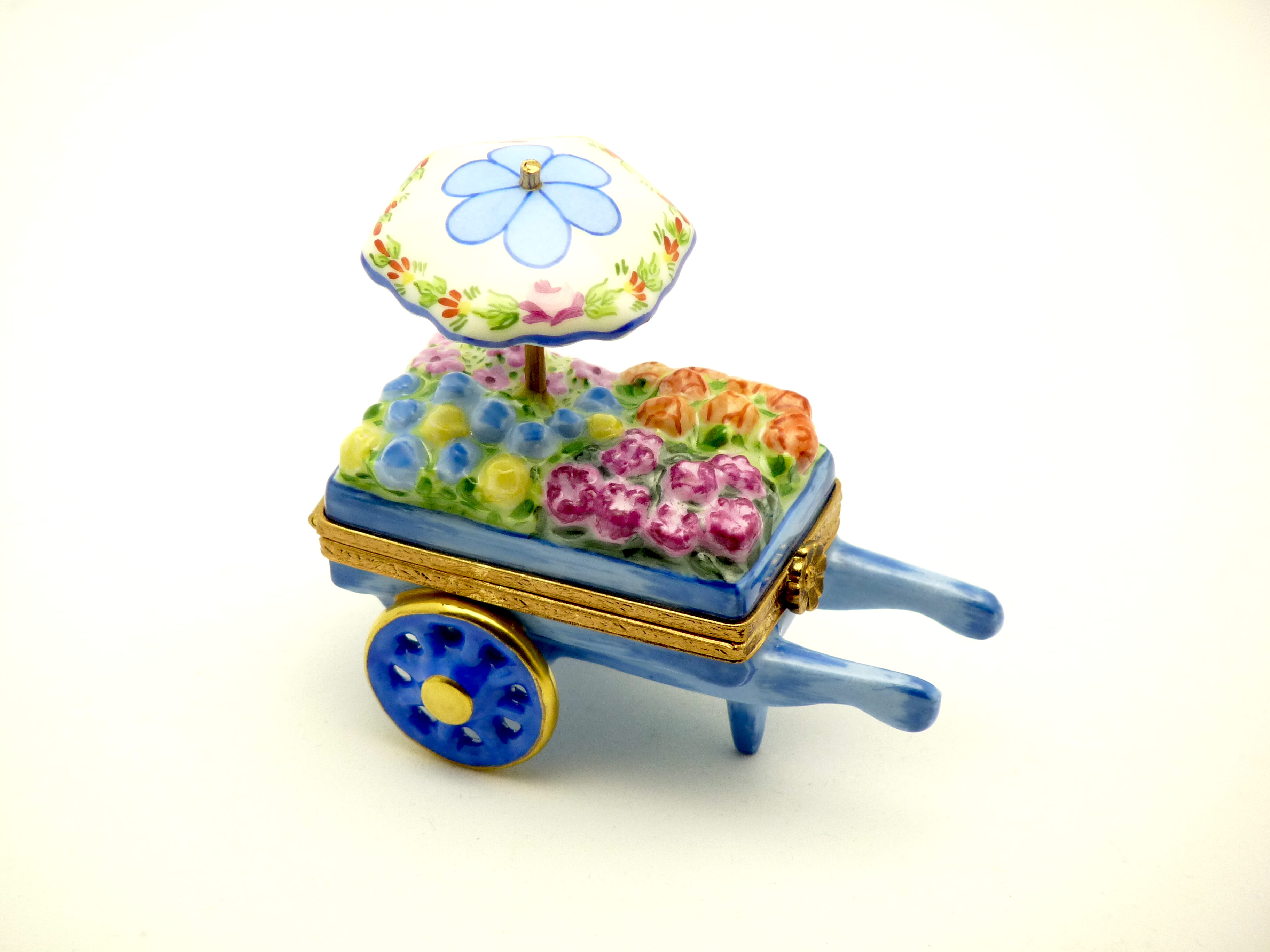 Flower cart blue