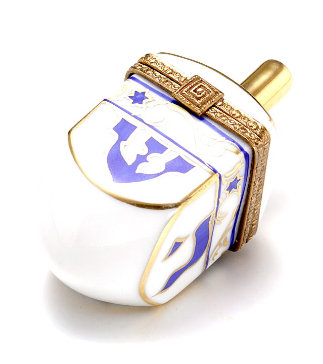 Dreidel white/blue