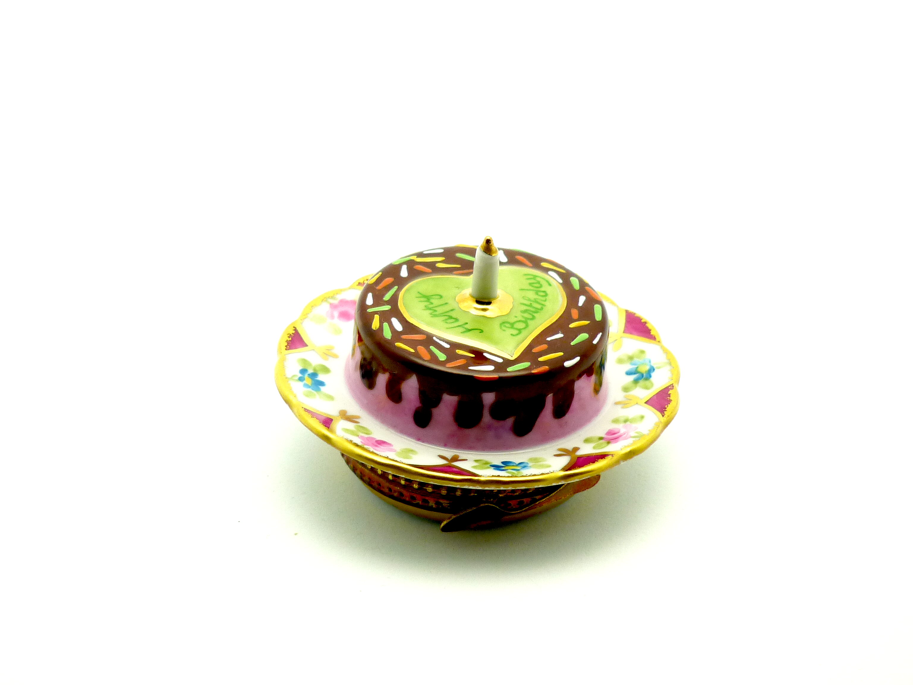 Happy birthday cake Green w/1 candle ..