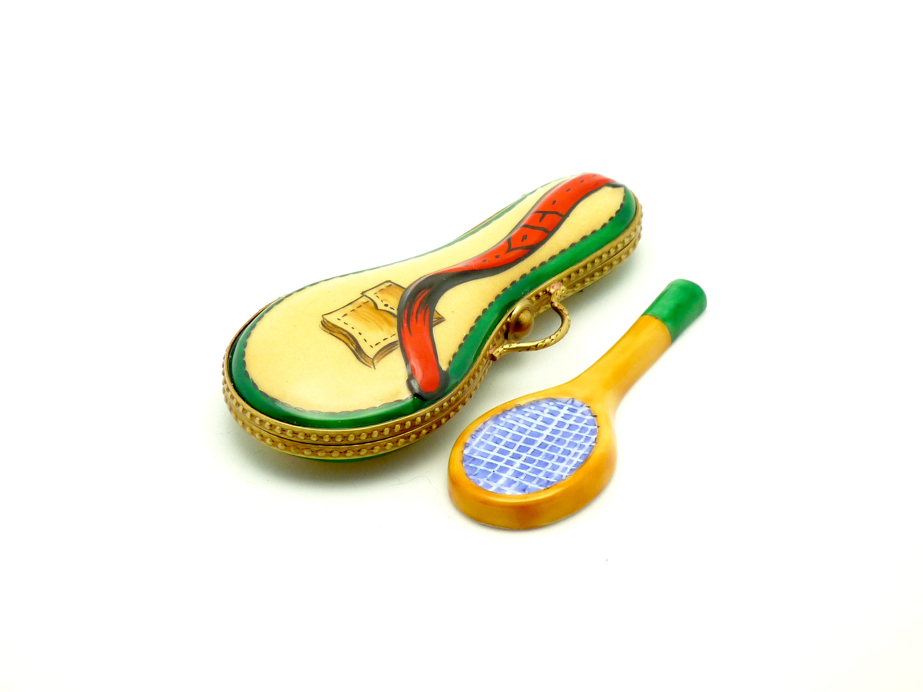 Tennis racquet with case