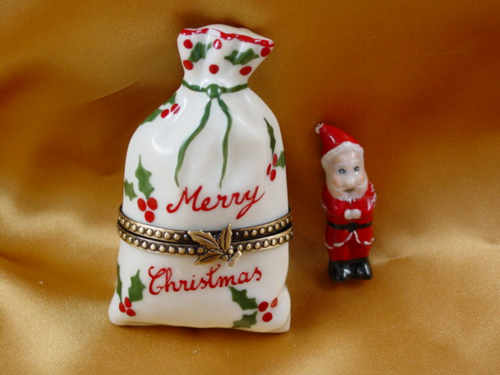 Christmas bag with Santa