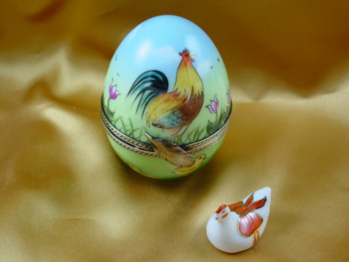 Easter egg with chicken