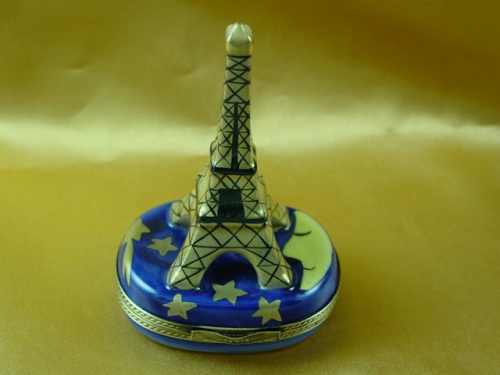 Eiffel tower with stars and moon