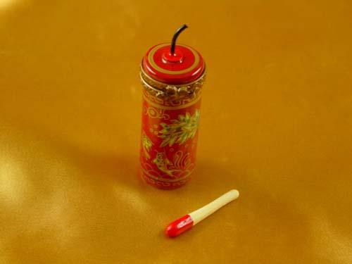 Chinese firecracker with match