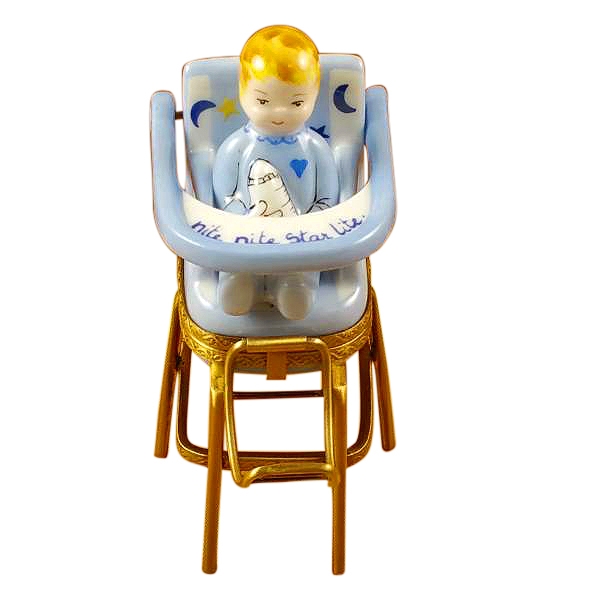Baby high chair blue