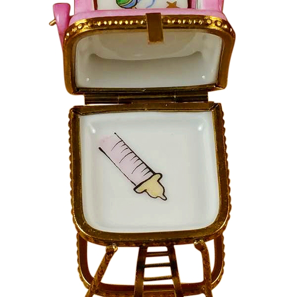 Baby high chair - pink
