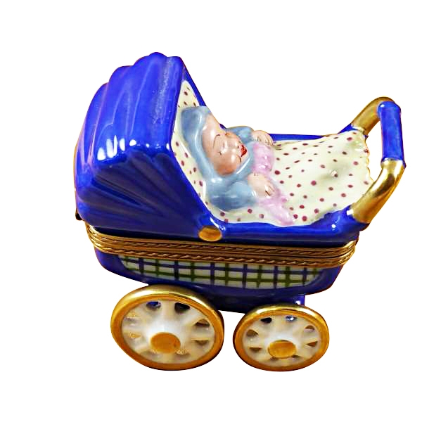 BLUE BABY CARRIAGE