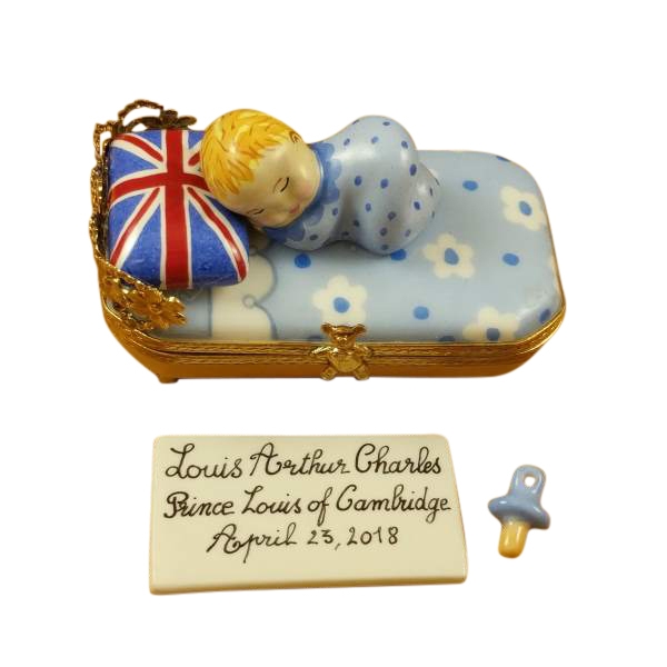 Prince Louis Of Cambridge Sleeping - Includes Plaque and Pacifier