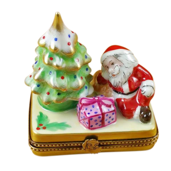 Christmas tree w/santa & gifts