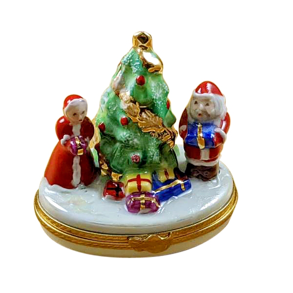 MR. & MRS. CLAUS BY TREE - Limoges Boxes and Figurines - Limoges ...