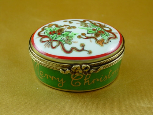 OVAL MERRY CHRISTMAS