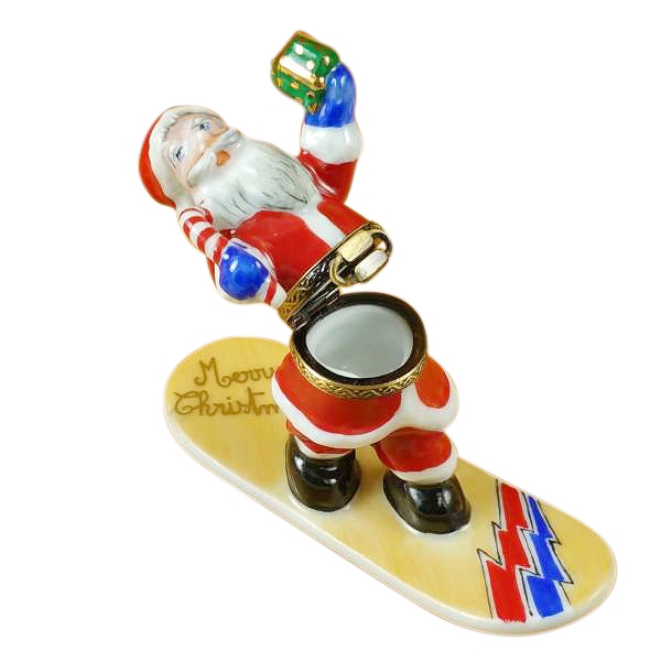Santa on snowbord