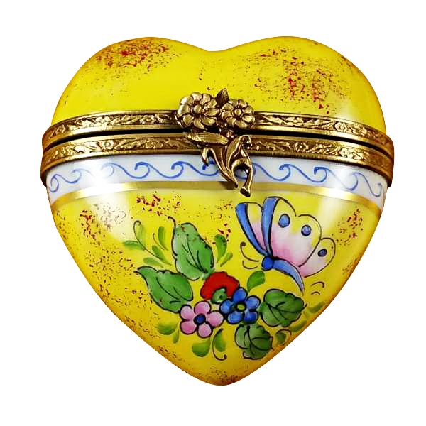 Butterfly heart - Limoges Boxes and Figurines - Limoges Factory Co.