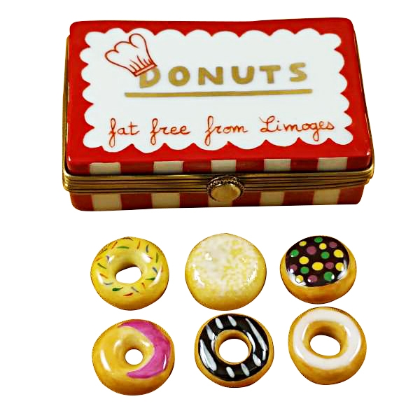 Donut box w/six donuts