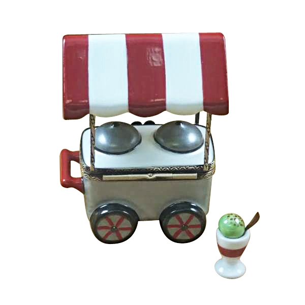 Ice Cream Cart with Removable Ice Cream Cup and Spoon