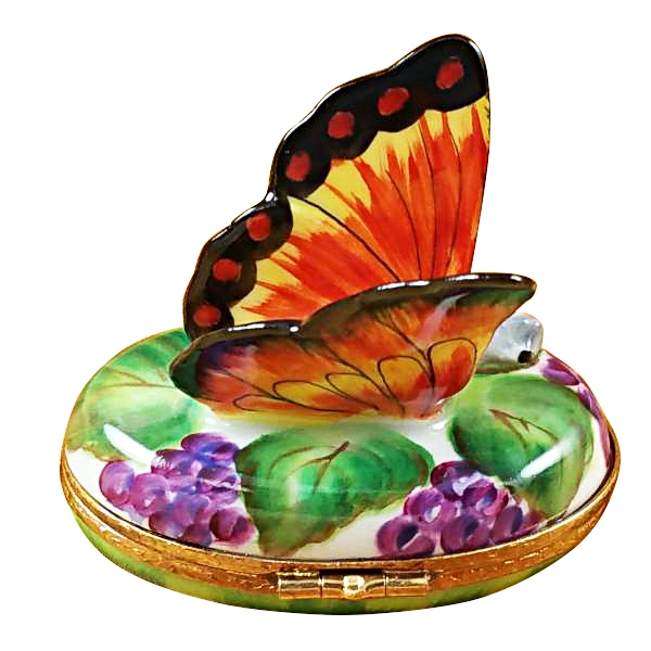 BUTTERFLY ON GRAPES