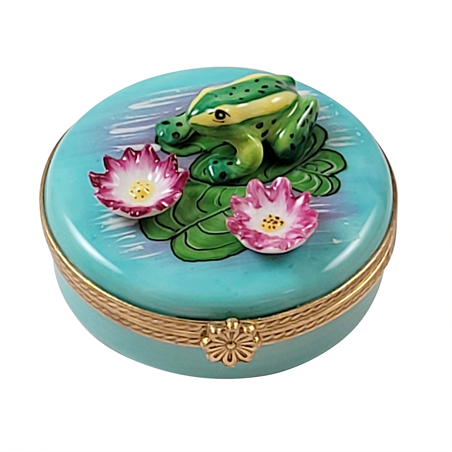 Frog On Monet Water Lilies