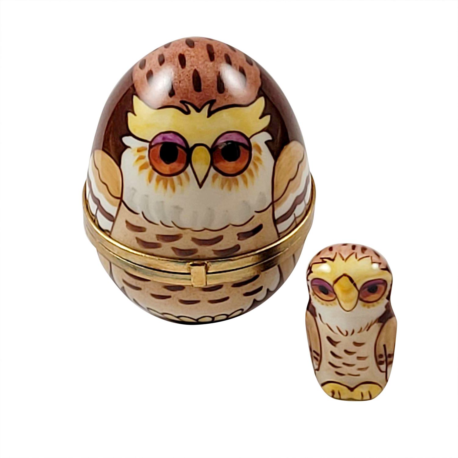 Owl Egg With Removable Owl
