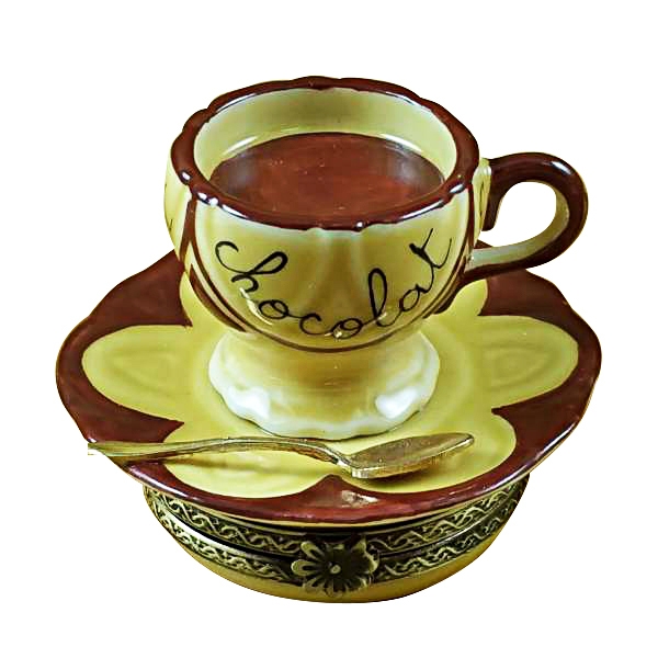 Hot chocolate cup & saucer