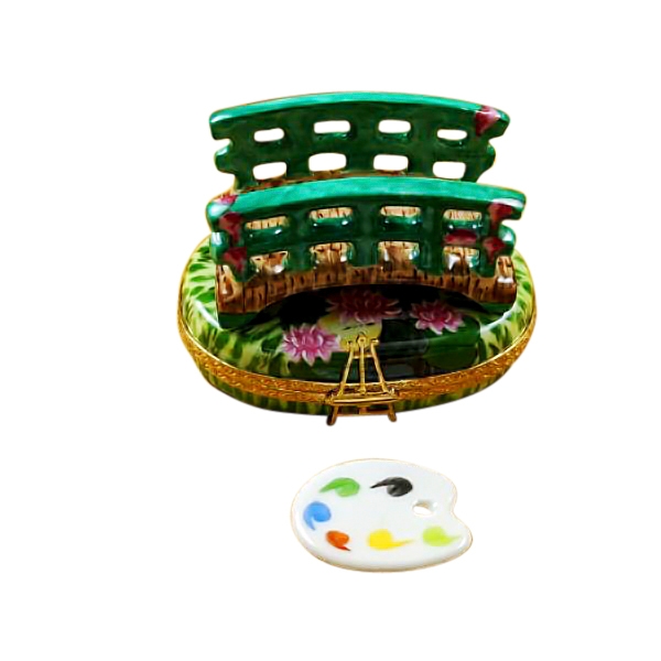 MONET BRIDGE WITH WATER LILIES WITH REMOVABLE PALLETE