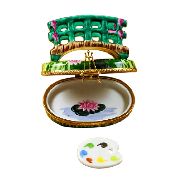 MONET BRIDGE WITH WATER LILIES WITH REMOVABLE PALLETE