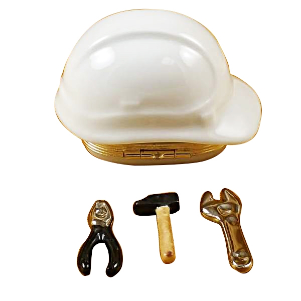 Hard hat with tools