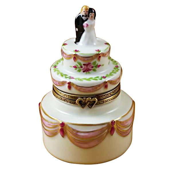 BRIDE & GROOM WEDDING CAKE