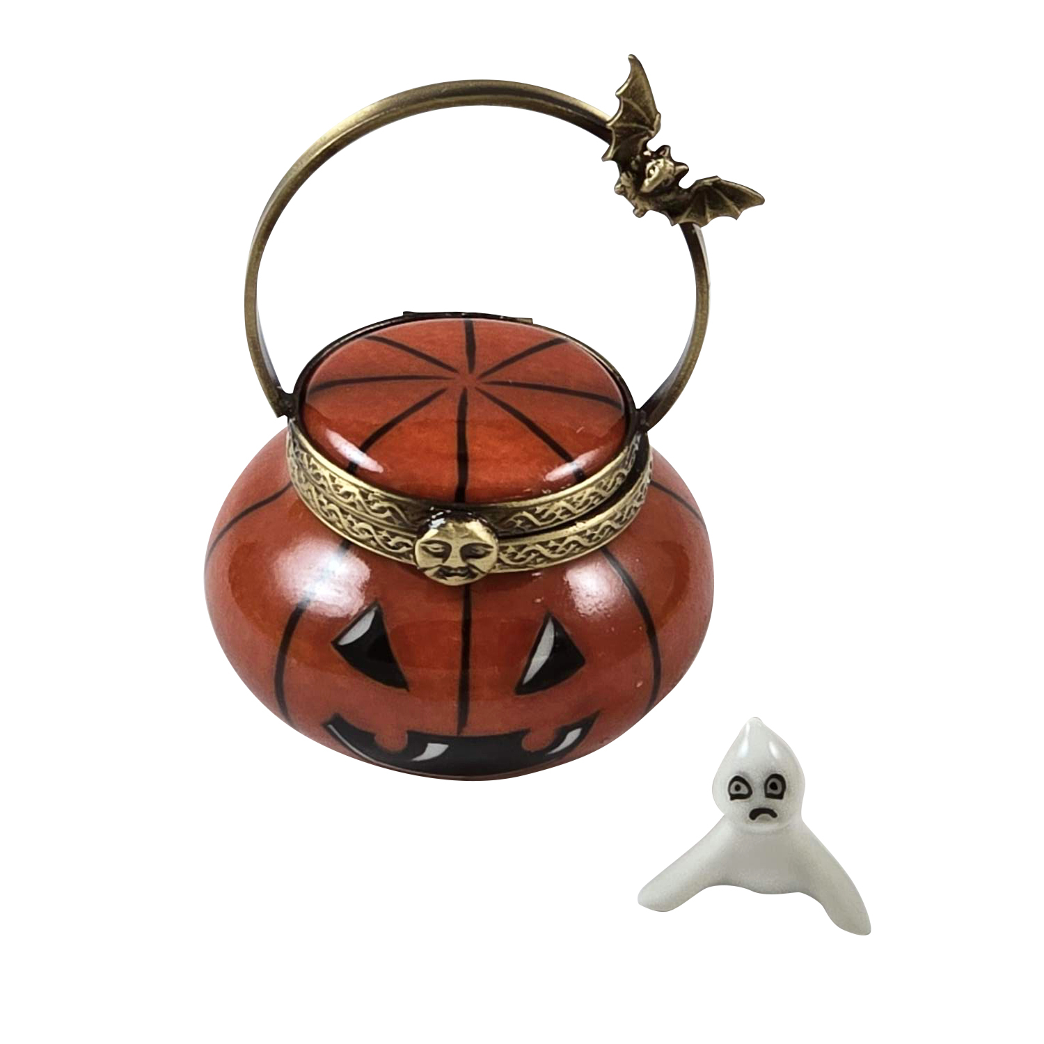 JACK O LANTERN PAIL WITH REMOVABLE GHOST