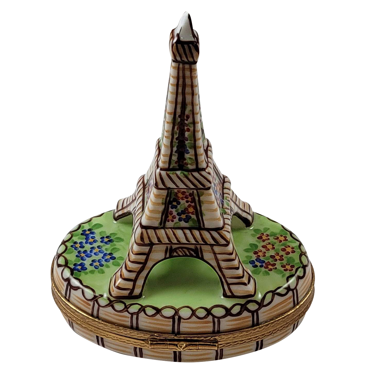 BROWN EIFFEL TOWER - I LOVE PARIS PAINTED INSIDE