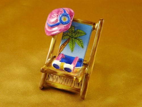 LOUNGE CHAIR W/PALM TREE