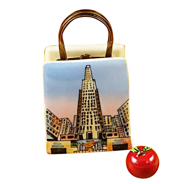 Rockefeller shopping bag with apple