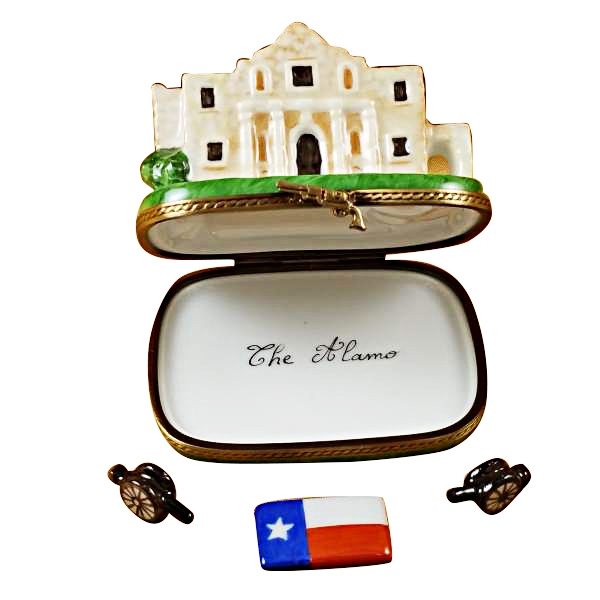 THE ALAMO W/CANNONS AND TEXAS FLAG