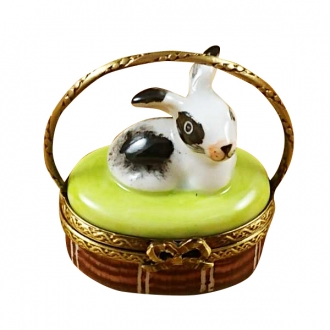 Basket w/mini rabbit