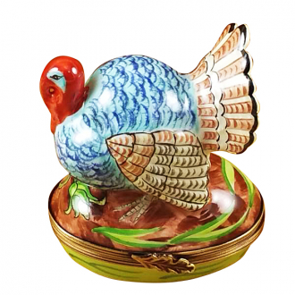 Blue Turkey W/Cornstalk