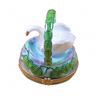 Swan On Water Lily Basket