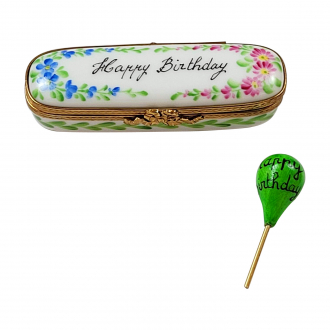 Oblong Happy Birthday with Removable Balloon