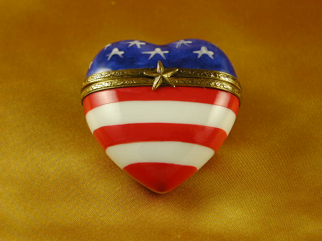 Heart american flag