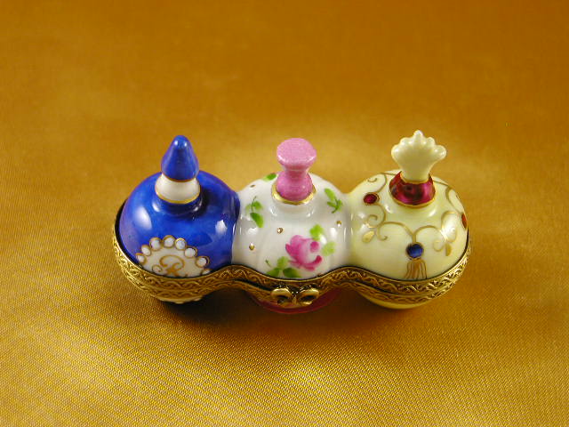Three perfume bottles