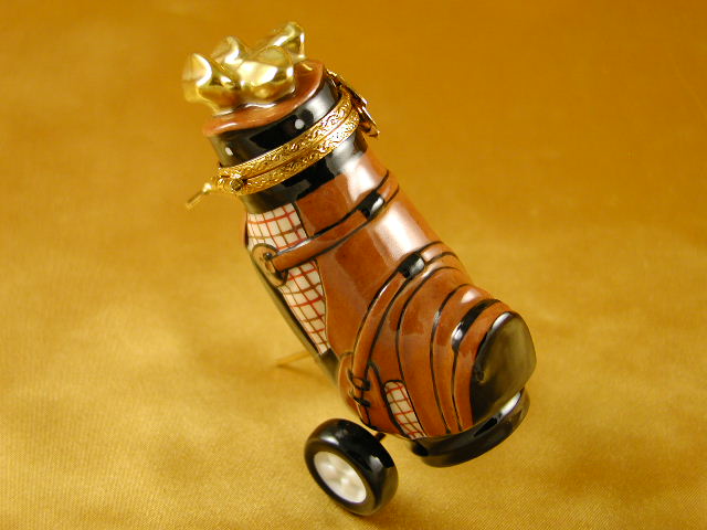 Golf caddy brown